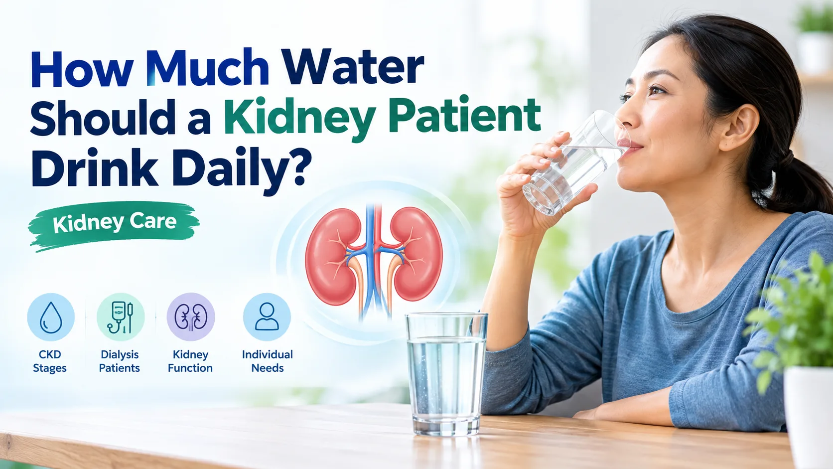 How Much Water Should a Kidney Patient Drink Daily? How Much Water Should a Kidney Patient Drink Daily?
